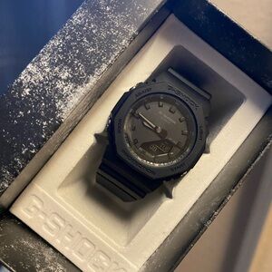 G-Shock Matte Black Analog-Digital Watch